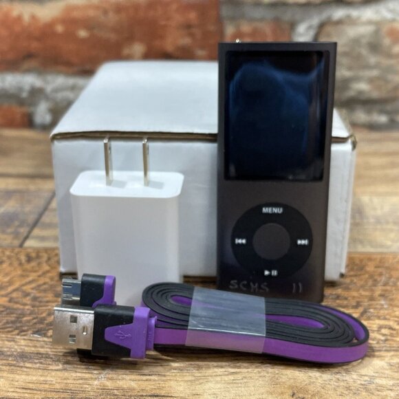 Apple iPod Other - Apple ipod Nano 4th generation 8GB Black Model:A1285 W/ Bundle Cable & Adapter